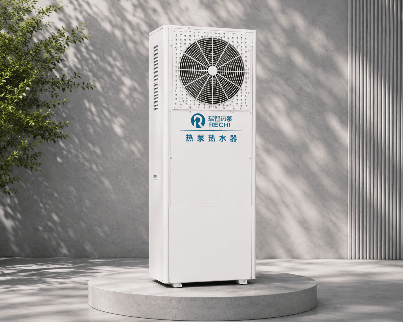 全勝熱泵家用一體式熱水器 — 主機與儲水桶一體成型,安裝簡便・節省空間